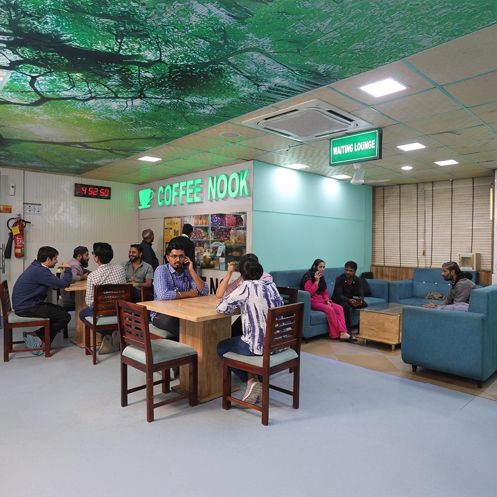 Waiting lounges for attendants
